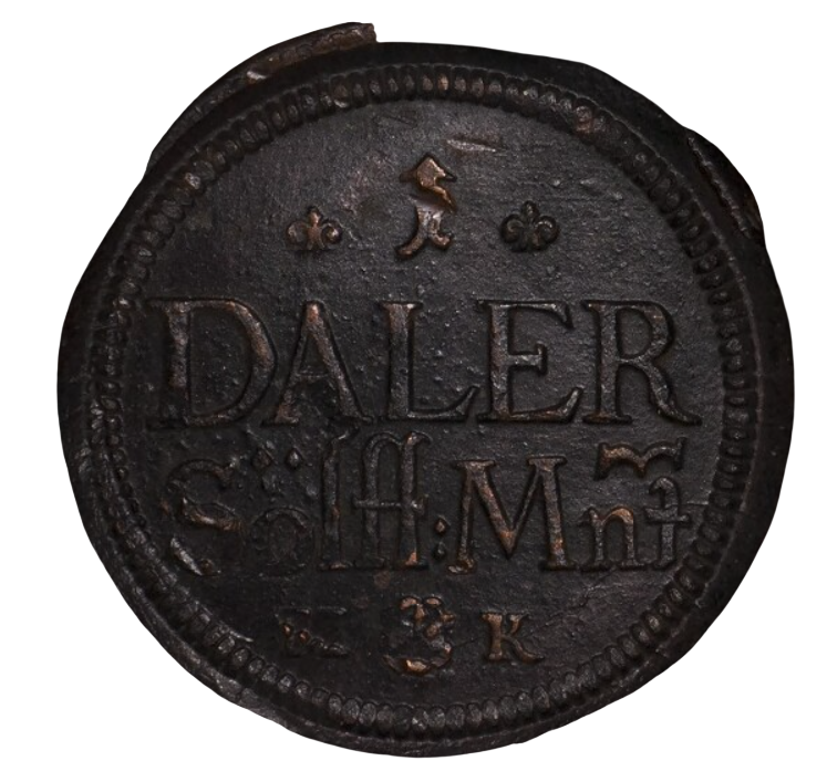 1 daler silvermynt karl x gustav