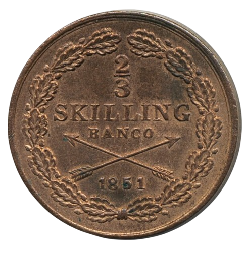 2/3 Skilling Banco 1851
