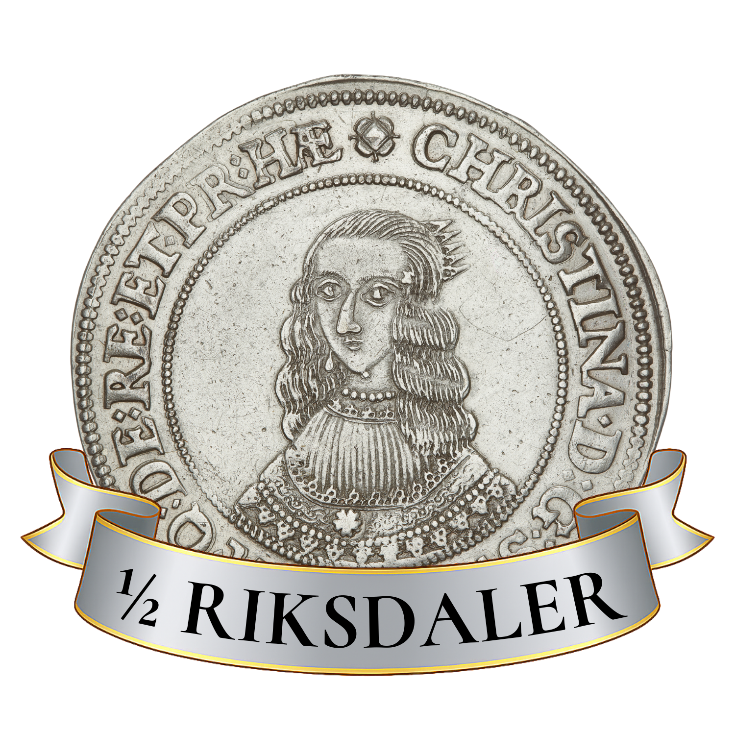1/2 riksdaler kristina