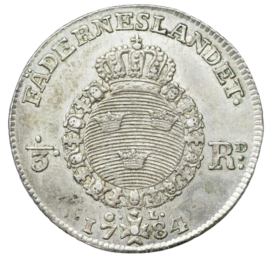 1/3 riksdaler 1784