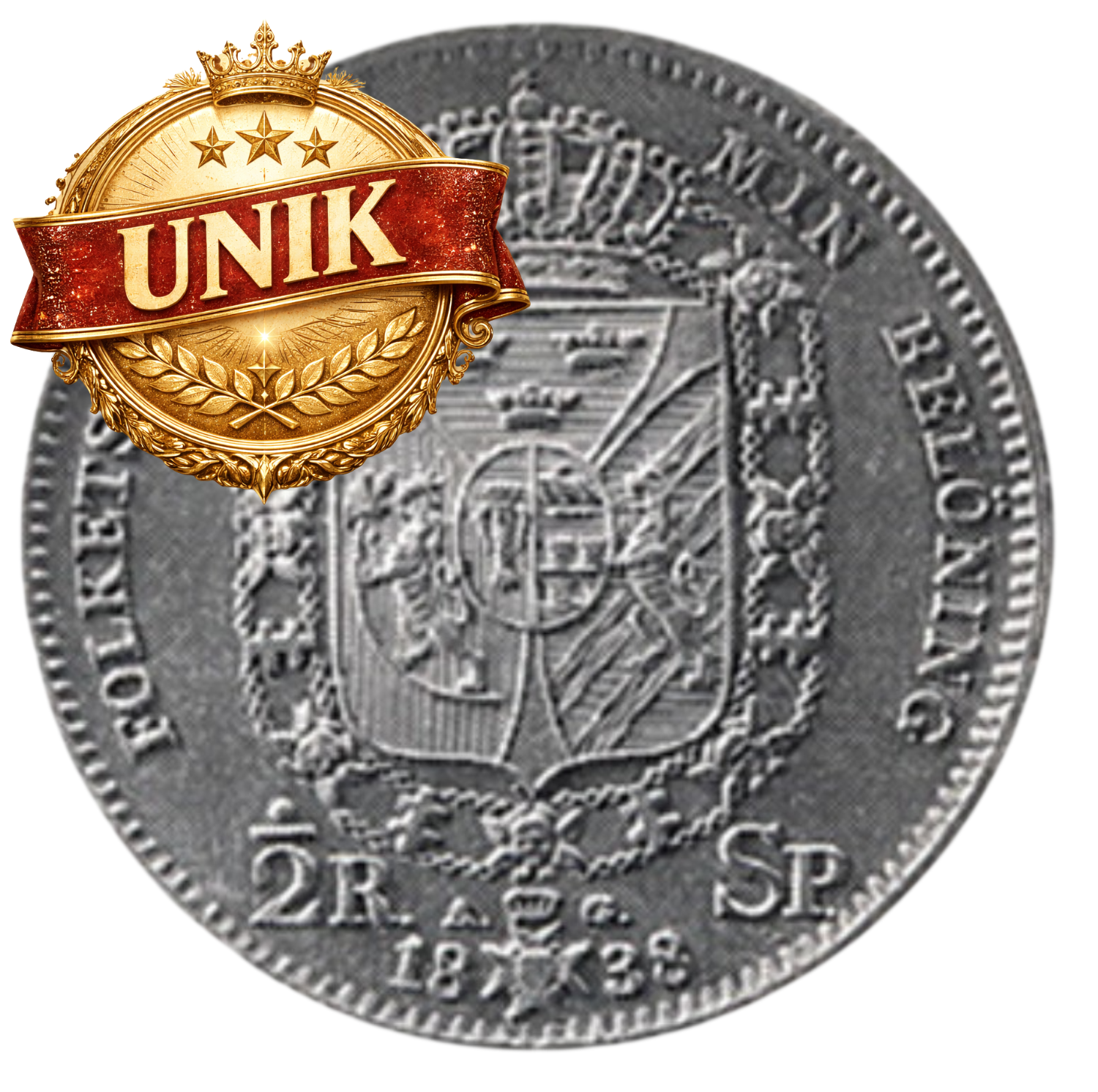 1/2 riksdaler specie 1838