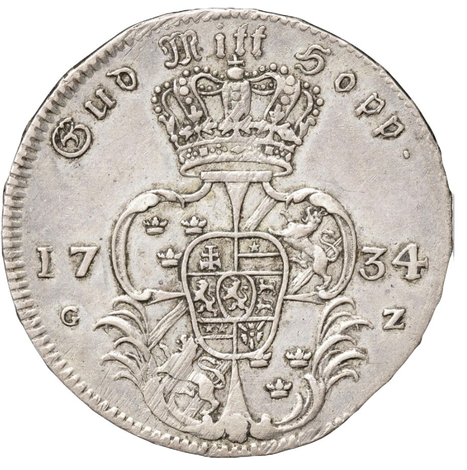 1/2 riksdaler 1734