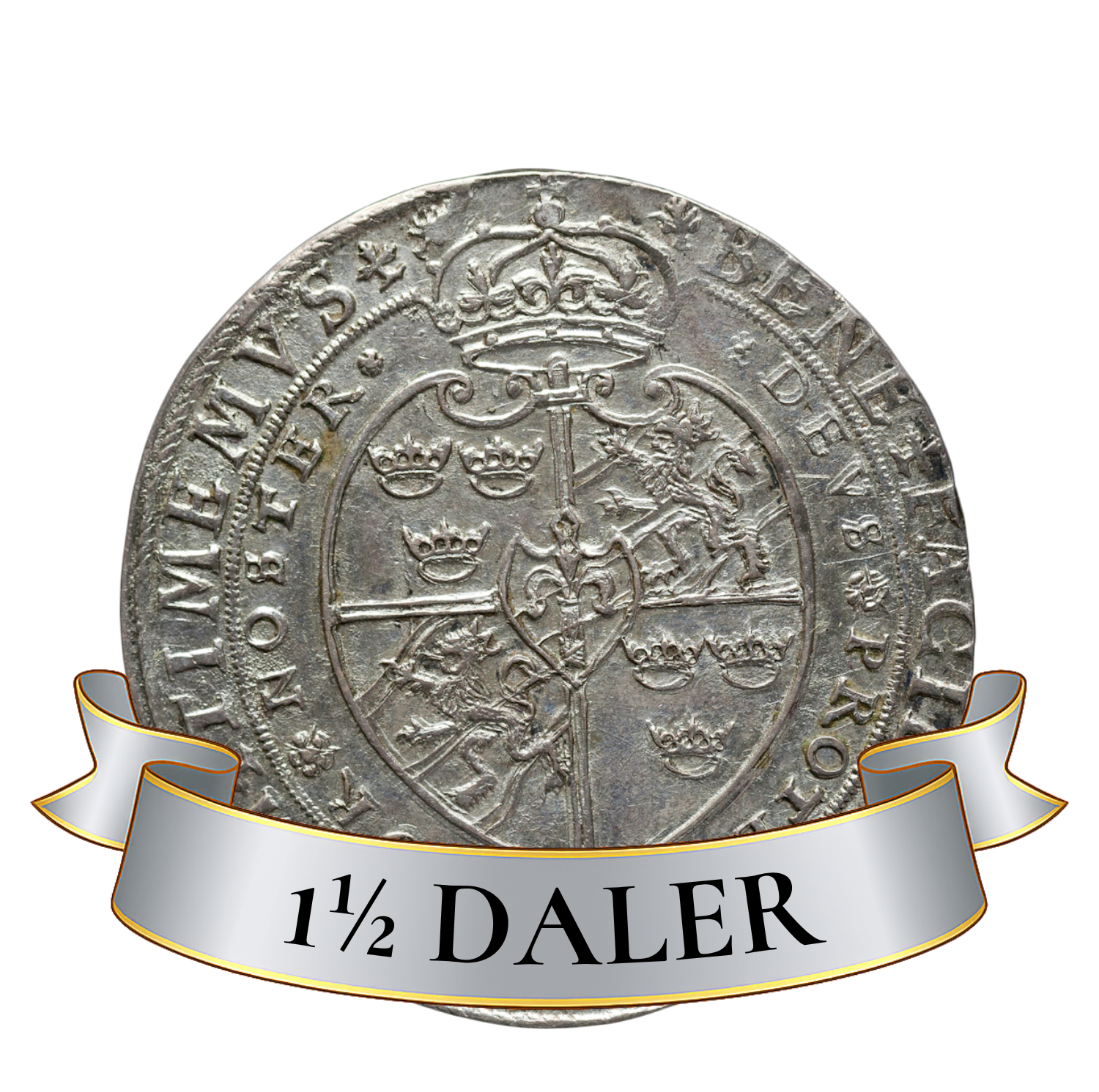 1 1/2 daler