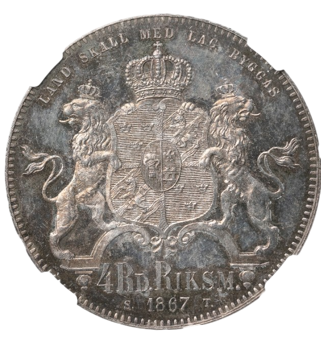 4 Riksdaler Riksmynt 1867