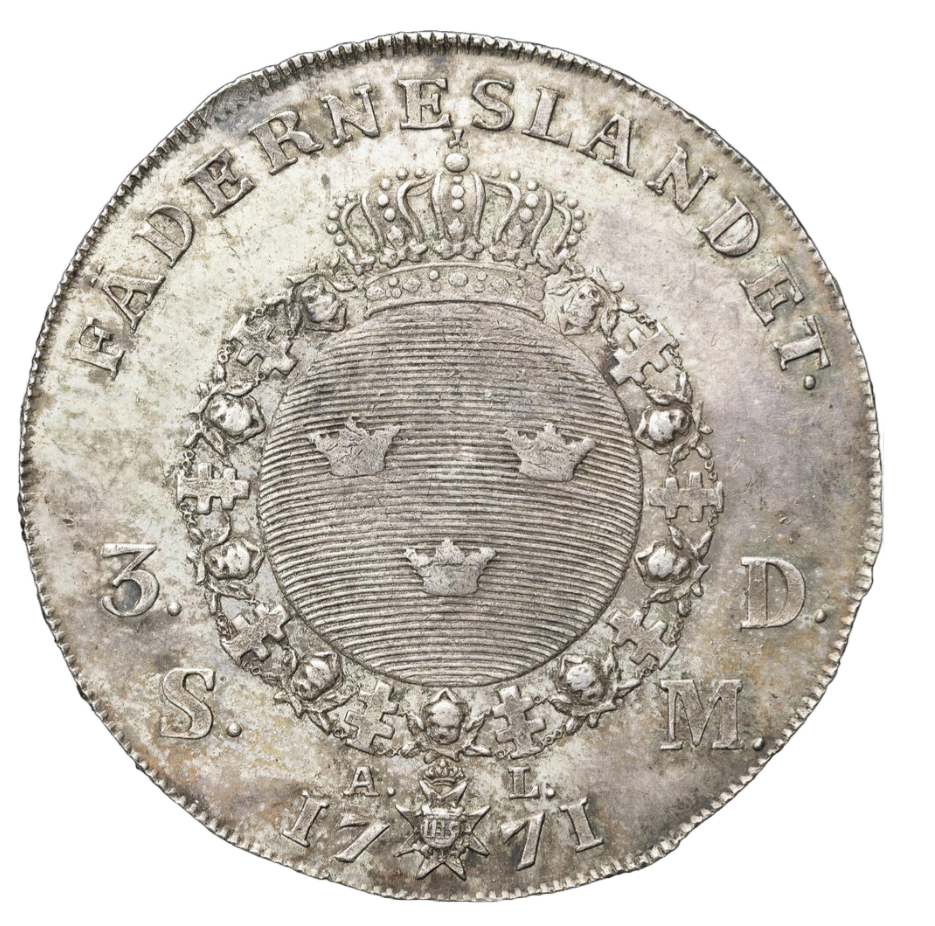 3 Daler silvermynt 1771