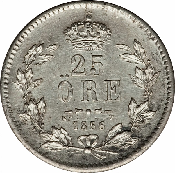 25 öre 1856