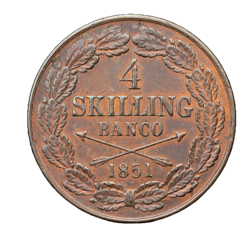 4 Skilling Banco 1851