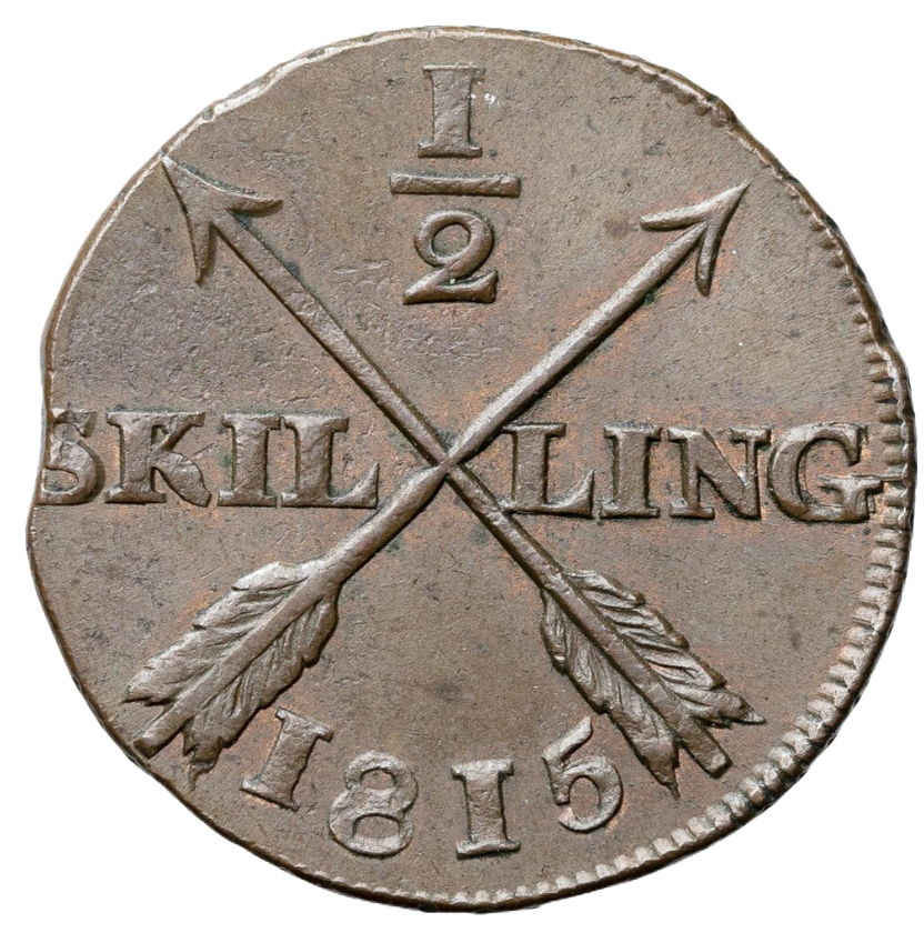 1/2 skilling 1815