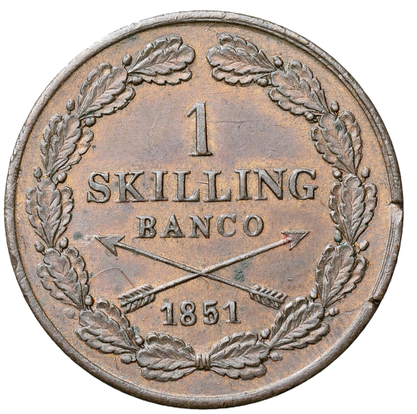 1 Skilling Banco 1851