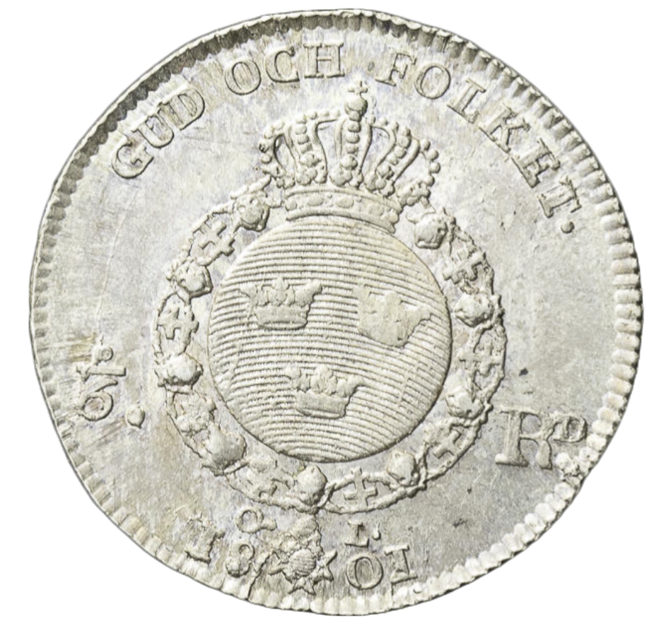 1/6 riksdaler 1801