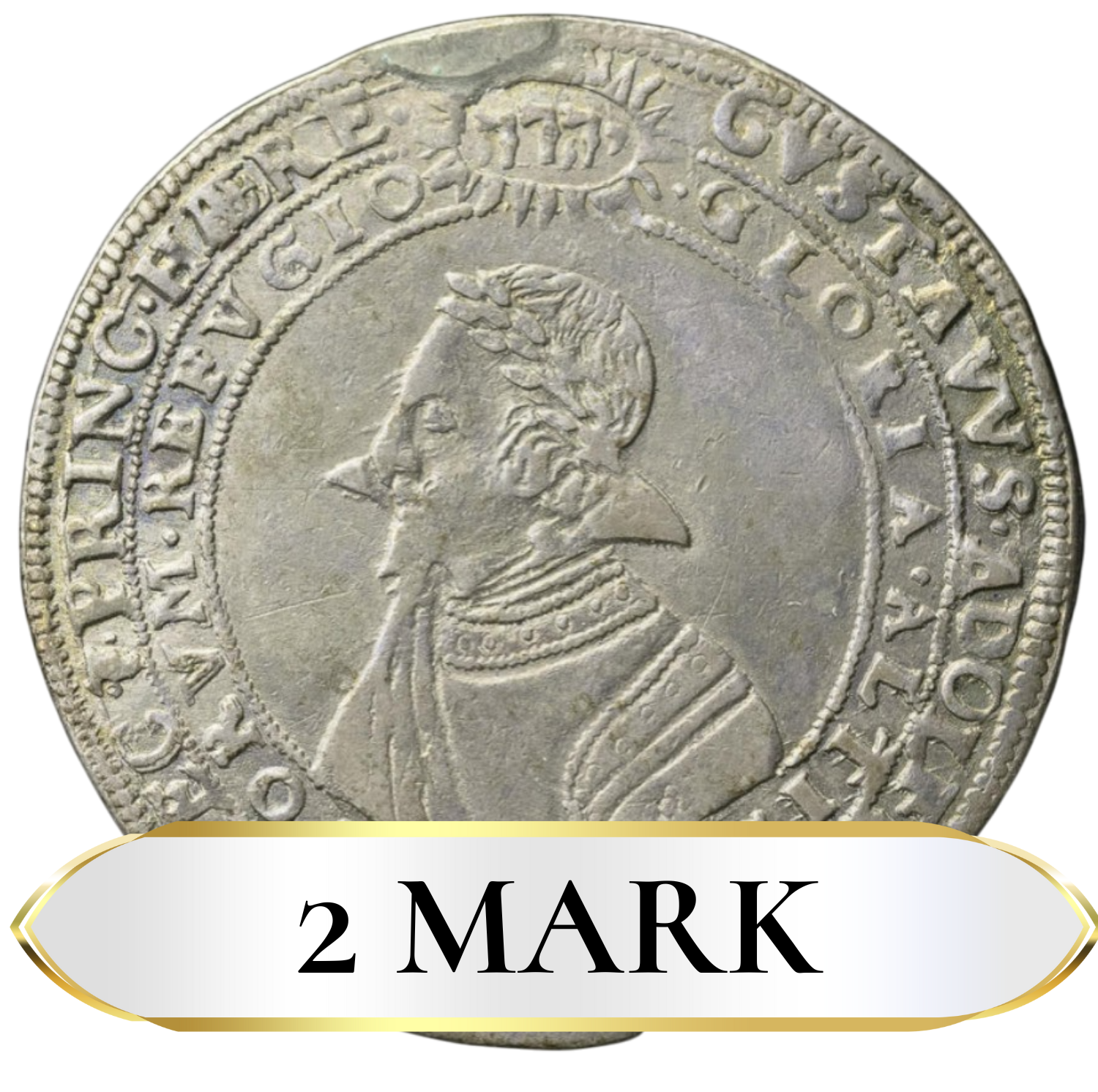 2 mark Gustav II Adolf