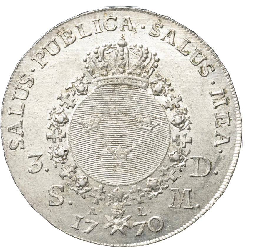 3 daler silvermynt 1770