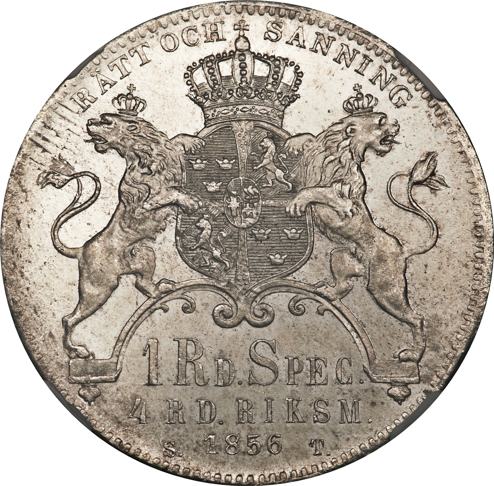 4 Riksdaler Riksmynt 1856