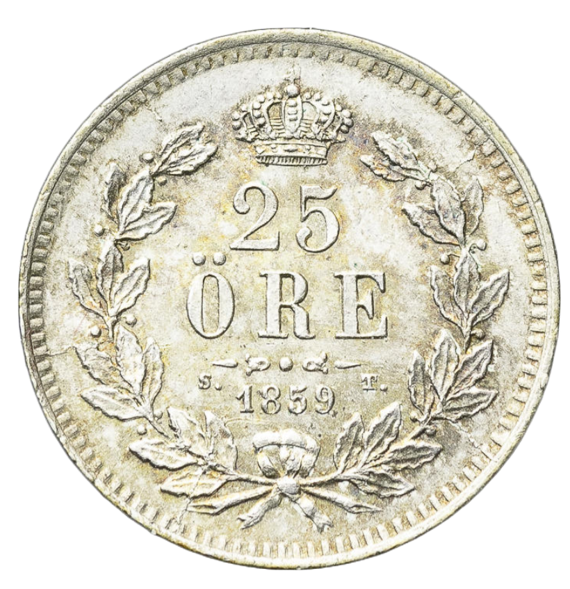 25 öre 1859