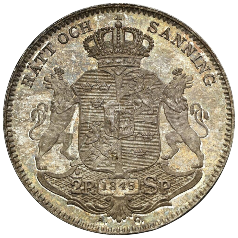1/2 riksdaler specie 1845