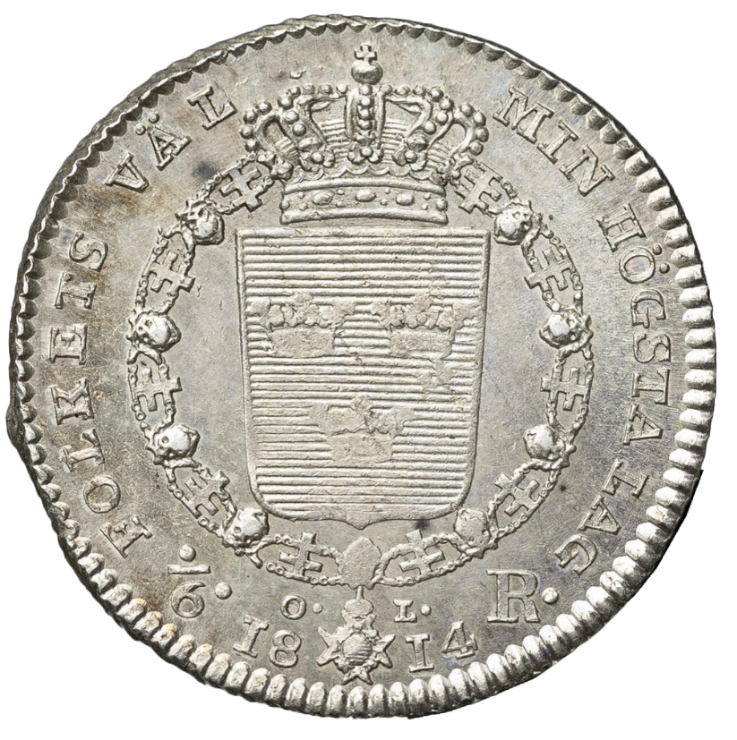 1/6 riksdaler 1814