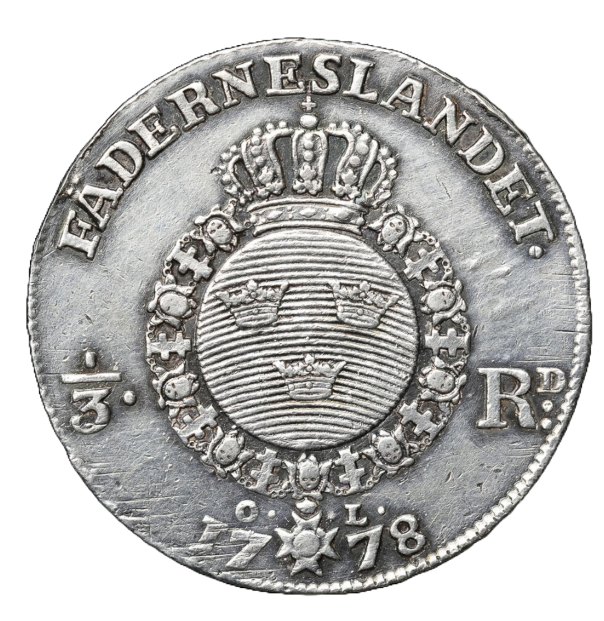 1/3 riksdaler 1778