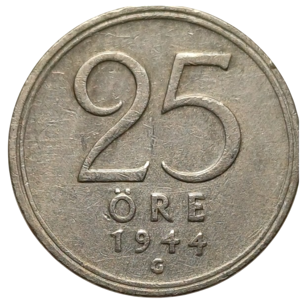 25 öre 1944