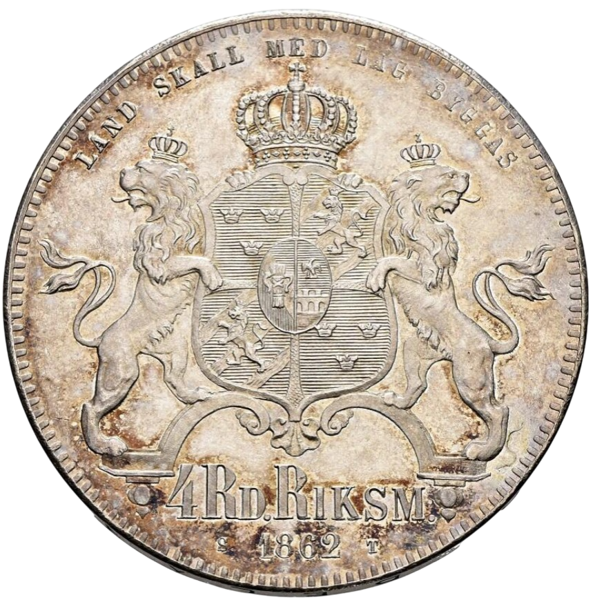 4 riksdaler riksmynt 1862