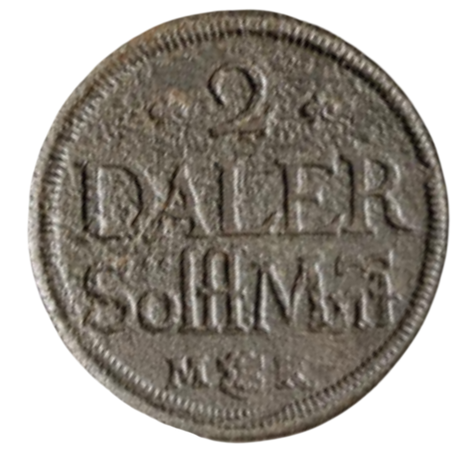 2 daler silvermynt kristina