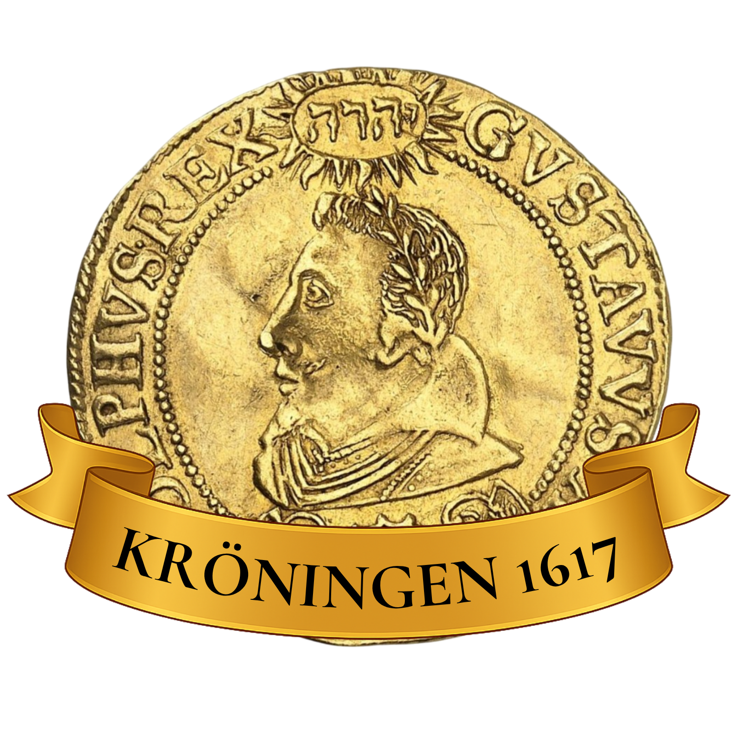 Gustav II Adolf kastmynt kröning i guld