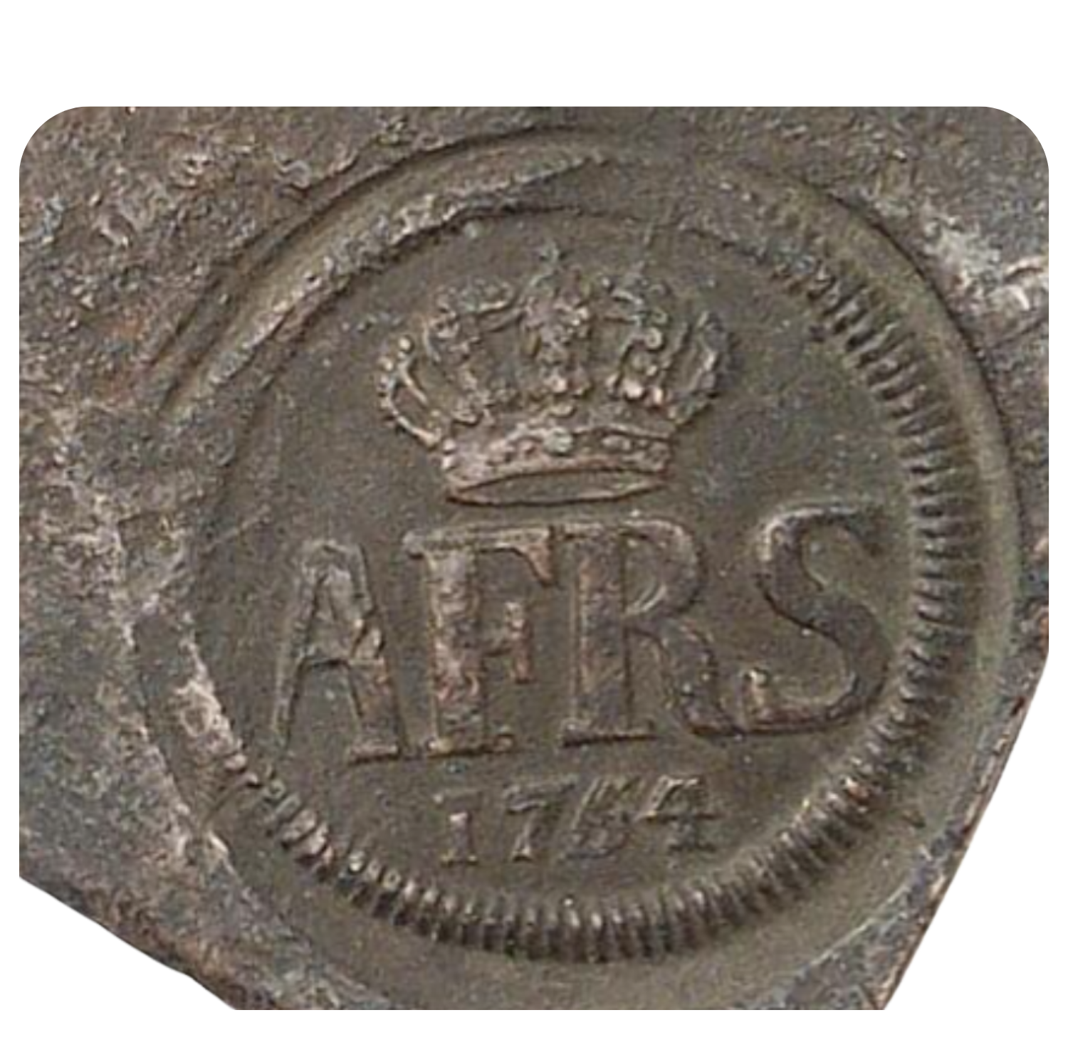 1/2 daler silvermynt 1754