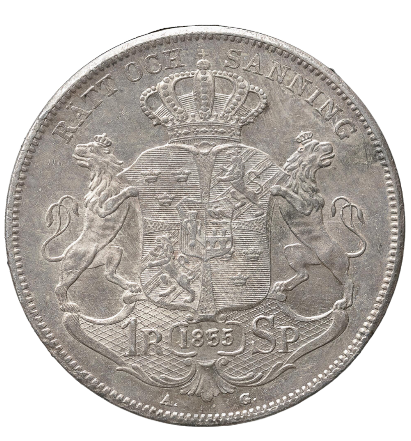 1 riksdaler 1855