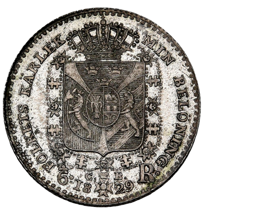 1/6 riksdaler 1829