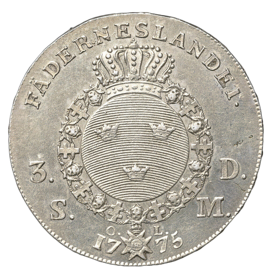 3 Daler silvermynt 1775