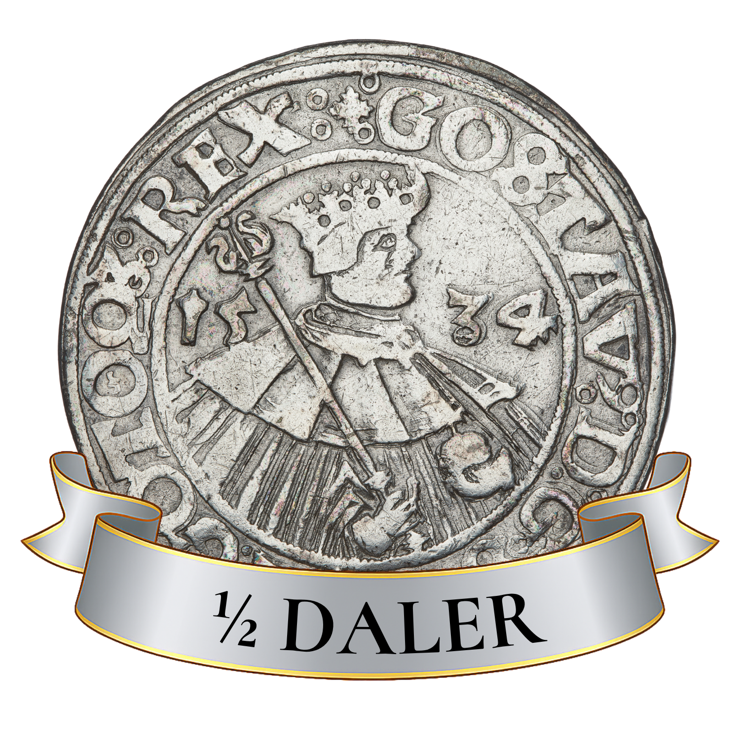 1/2 daler stockholm gustav vasa