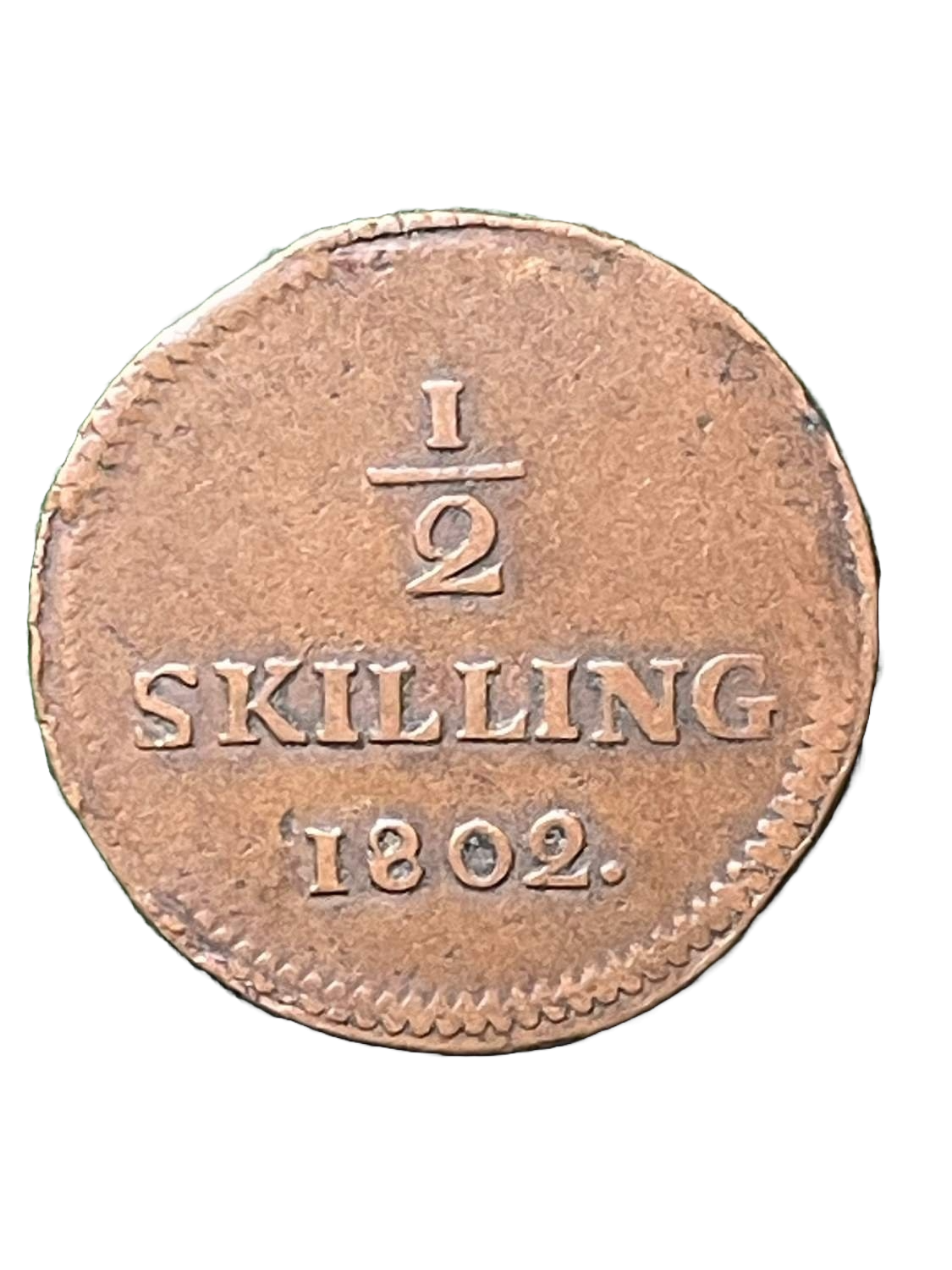 1/2 Skilling riksgäld 1802