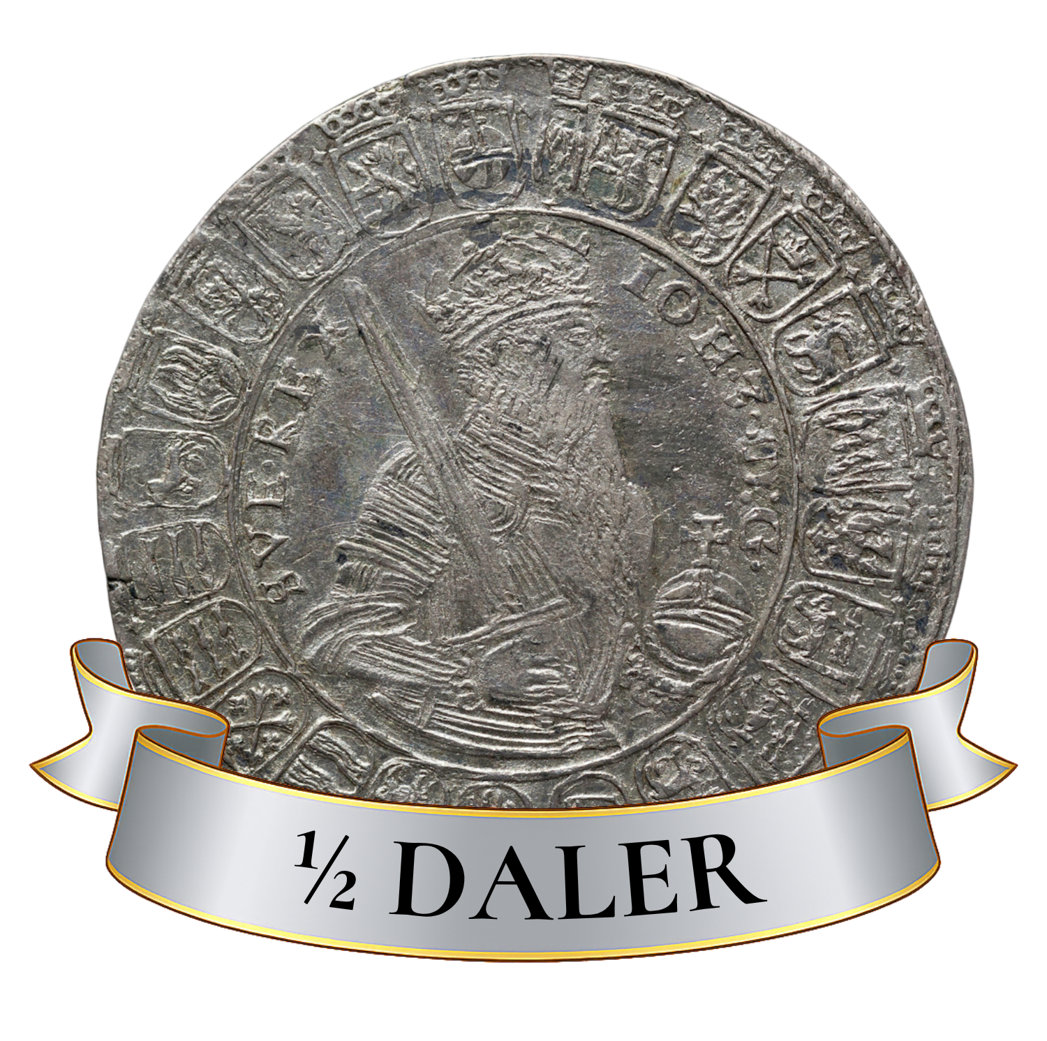 1/2 daler