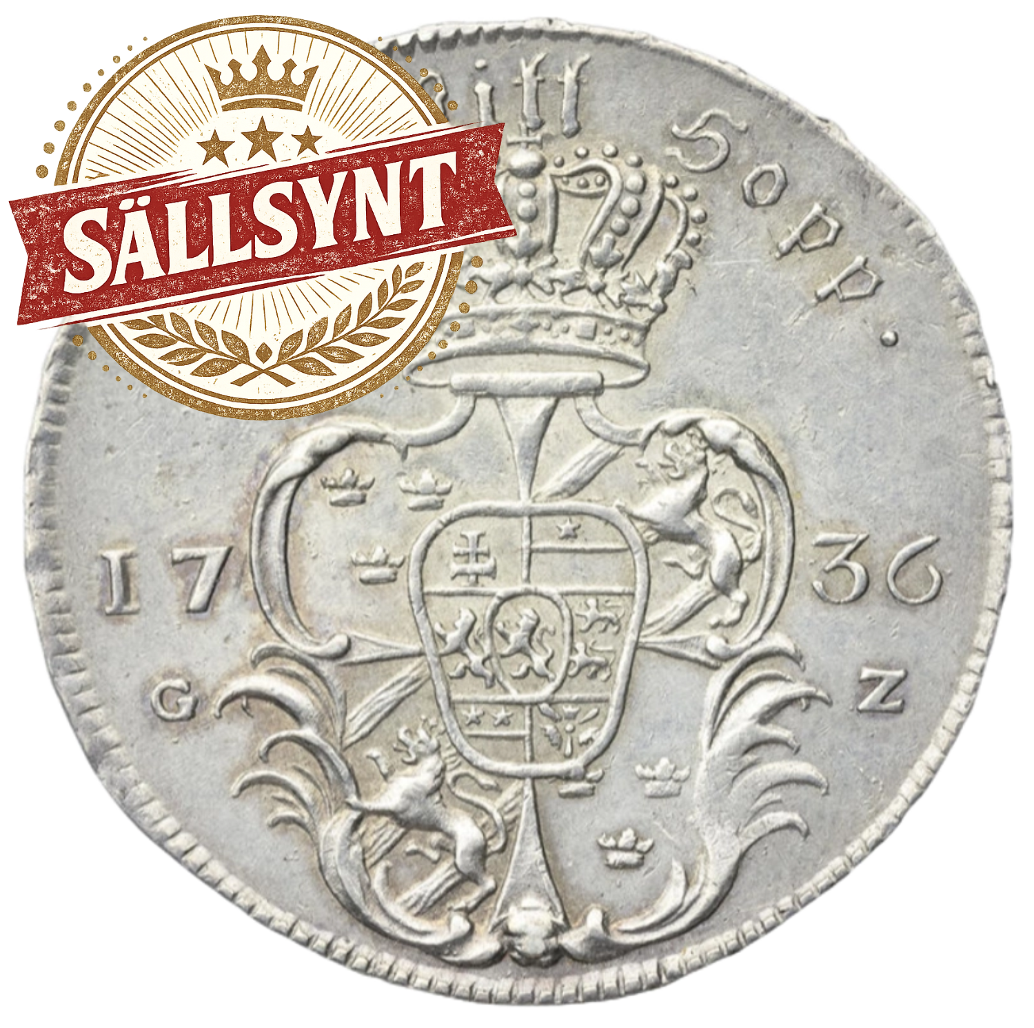 1/2 riksdaler 1736