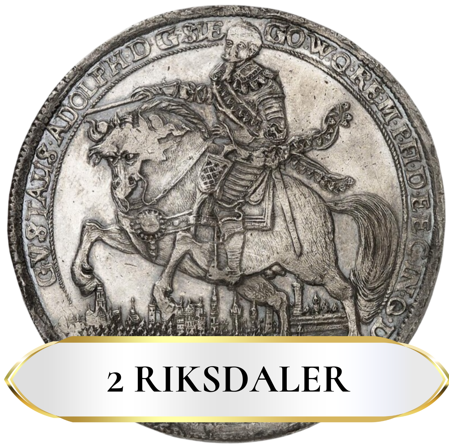 2 riksdaler gustav ii adolf