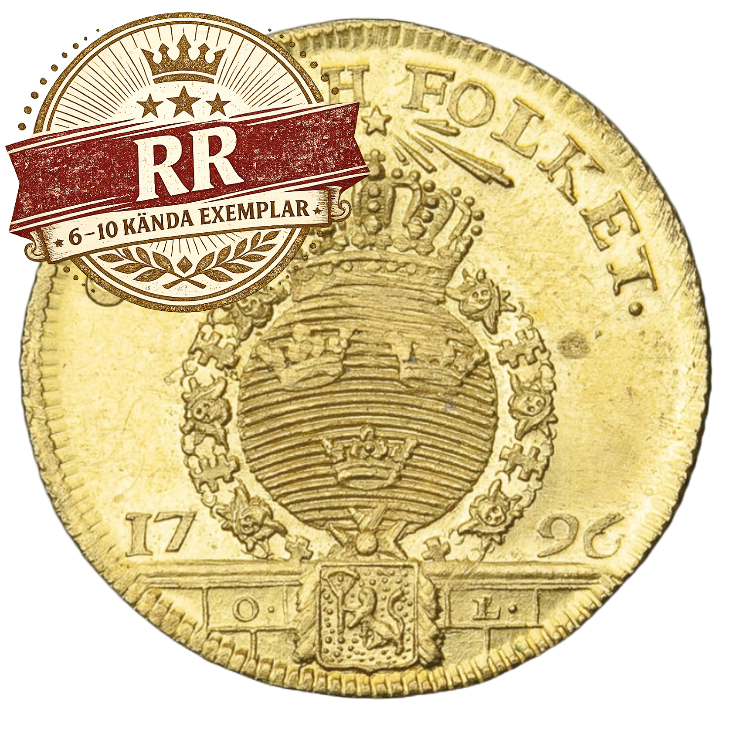 1 Dukat 1796 - Guld ifrån ädelfors
