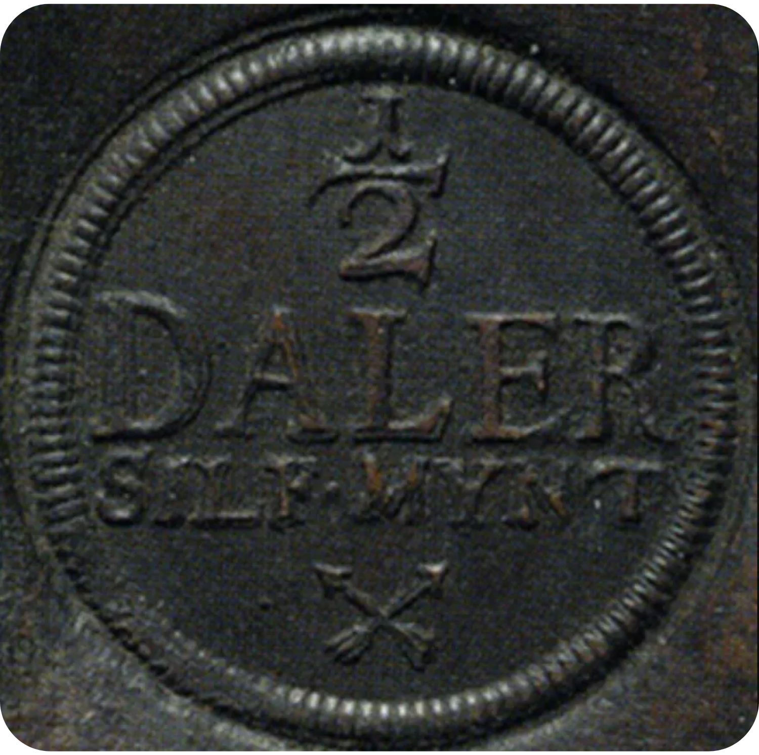 1/2 daler silvermynt avesta adolf fredrik