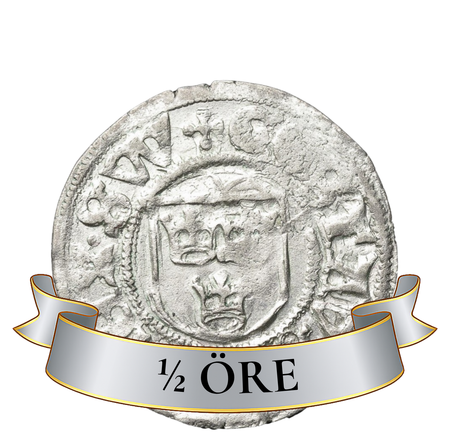 1/2 öre svartsjö Gustav Vasa