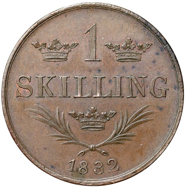 1 skilling 1832