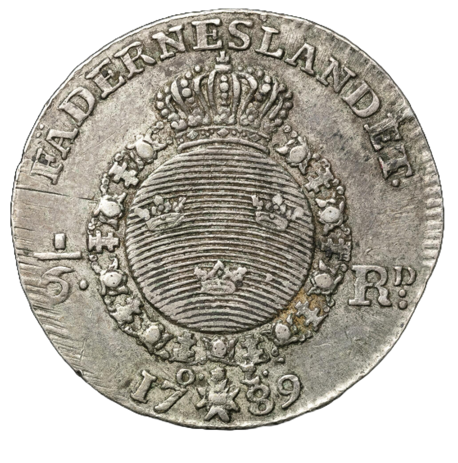 1/6 riksdaler 1789