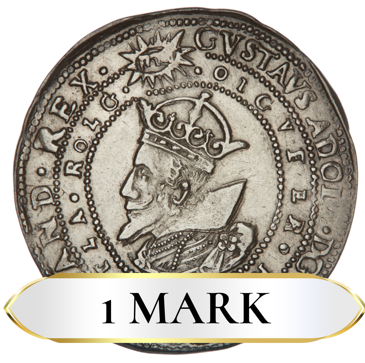 1 mark Gustav II Adolf