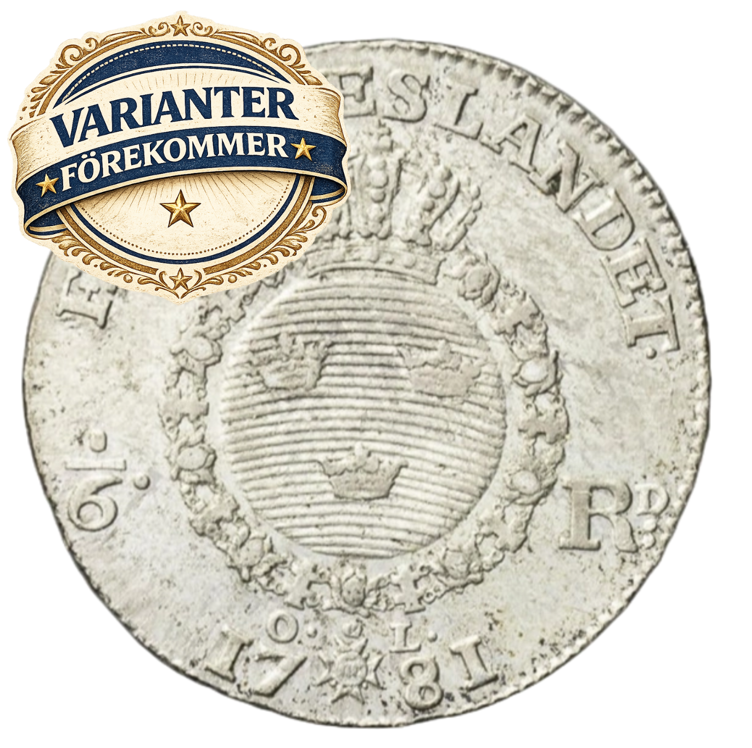 1/6 riksdaler 1781