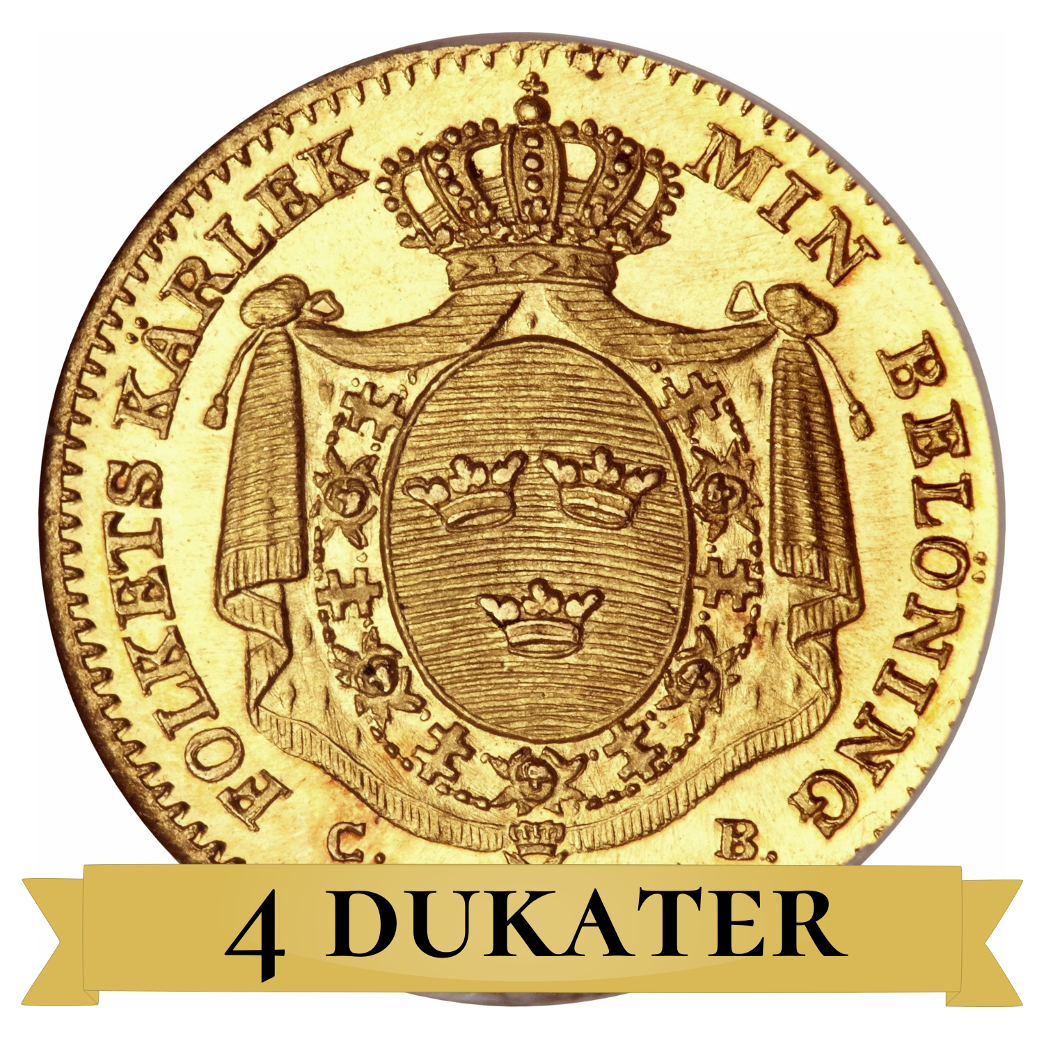 4 Dukater Karl XIV Johan