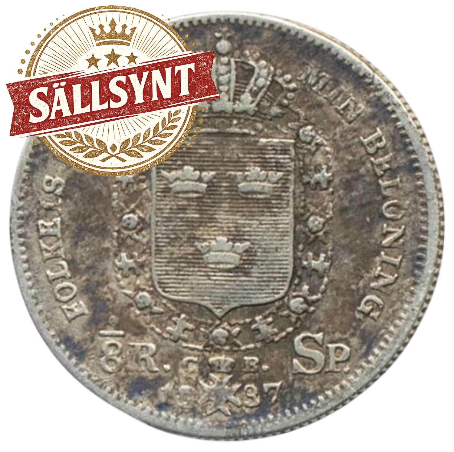 1/8 riksdaler specie 1837