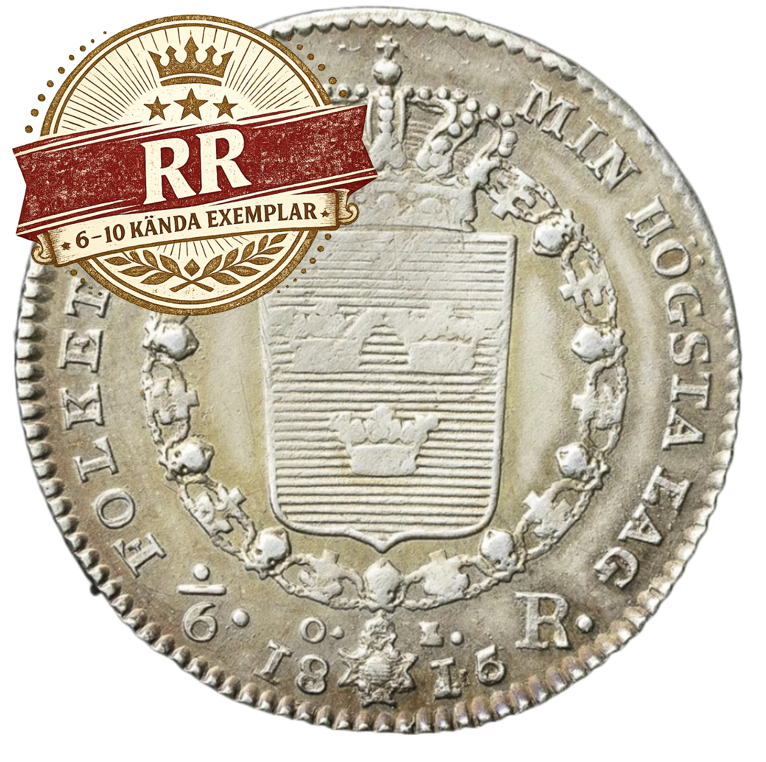 1/6 riksdaler 1815