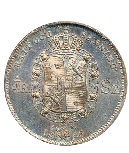 1/4 riksdaler specie 1846
