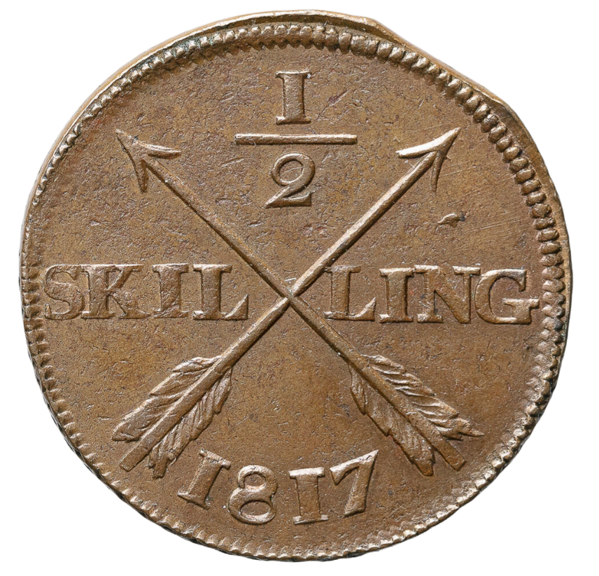 1/2 skilling 1817