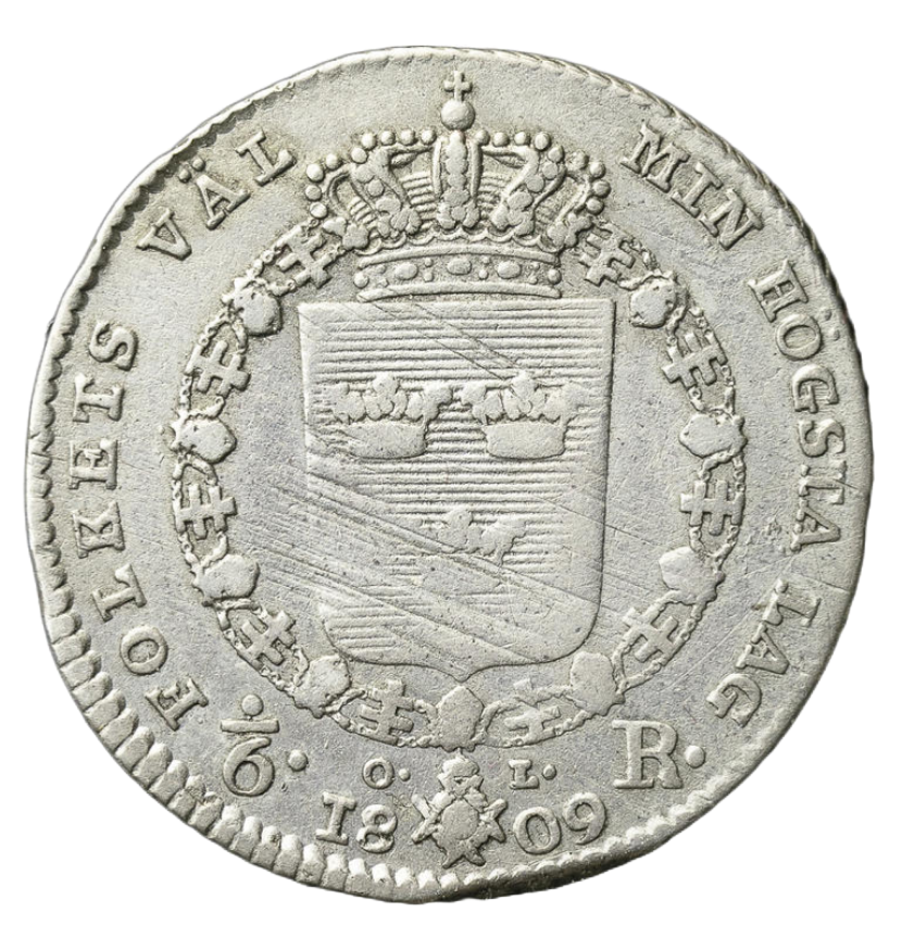 1/6 riksdaler 1809