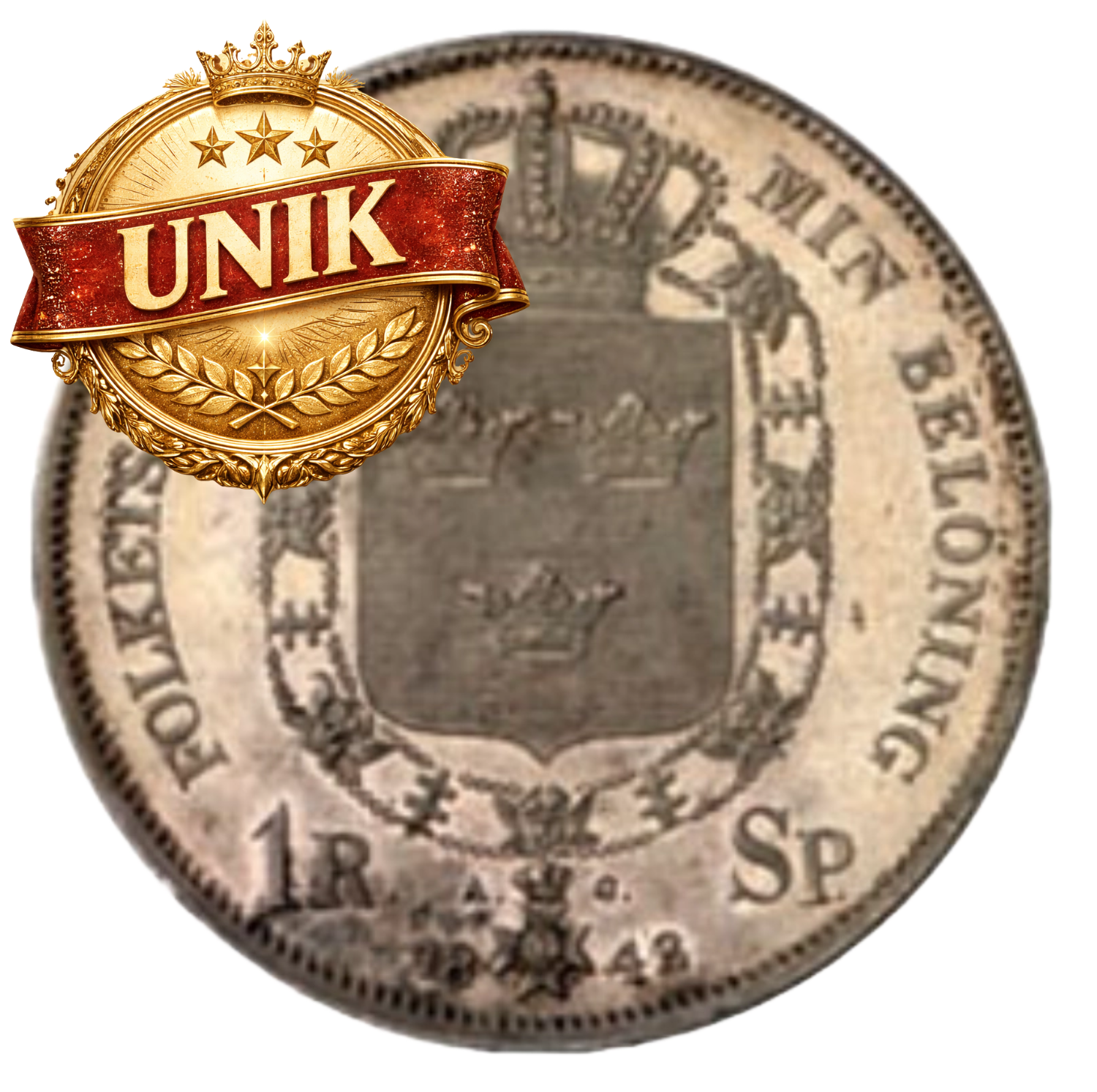 1 riksdaler specie 1843
