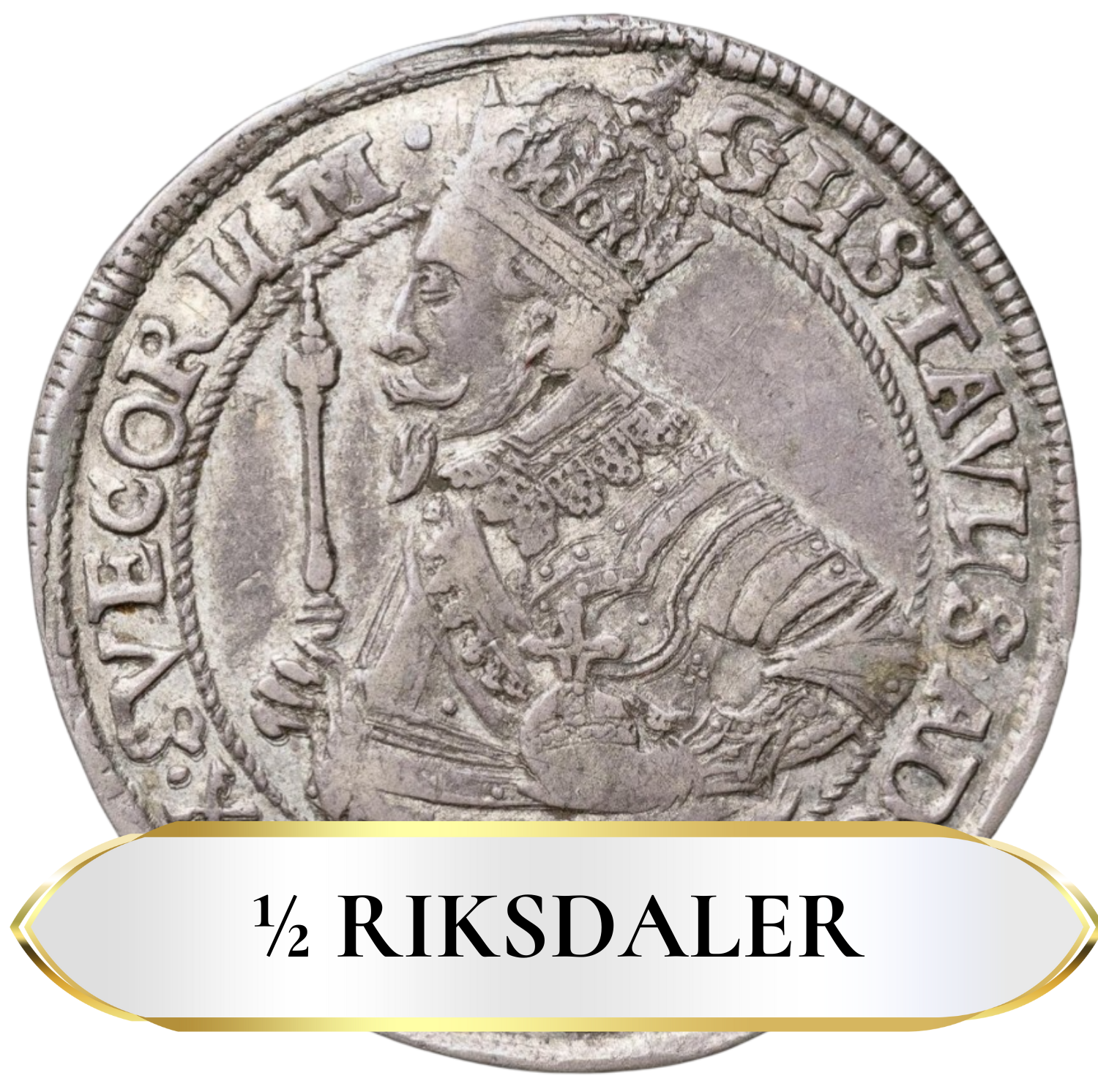 1/2 riksdaler gustav ii adolf