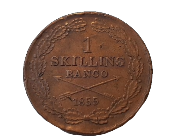 1 Skilling Banco 1855